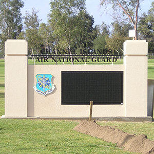 California Air National Guard Monument Sign