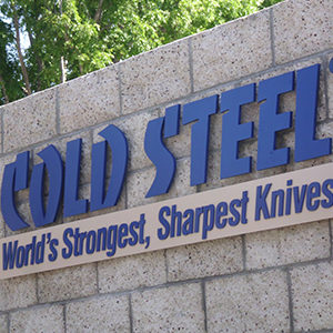 Cold Steel Non-Illuminated Sign