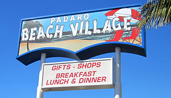 Padaro Beach Village Illuminated Pylon Sign