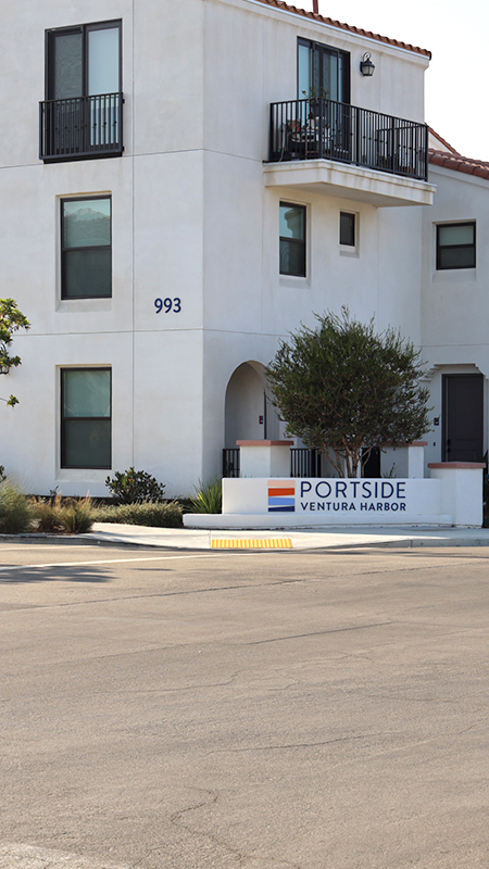 Portside Apartments, Non-illuminated sign, Ventura, CA